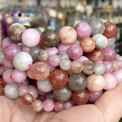 6/8/10mm Natural Round Multicolor Jade Stone Loose Spacer Beads For Jewelry Making DIY Handmade Bracelet Necklace Accessories