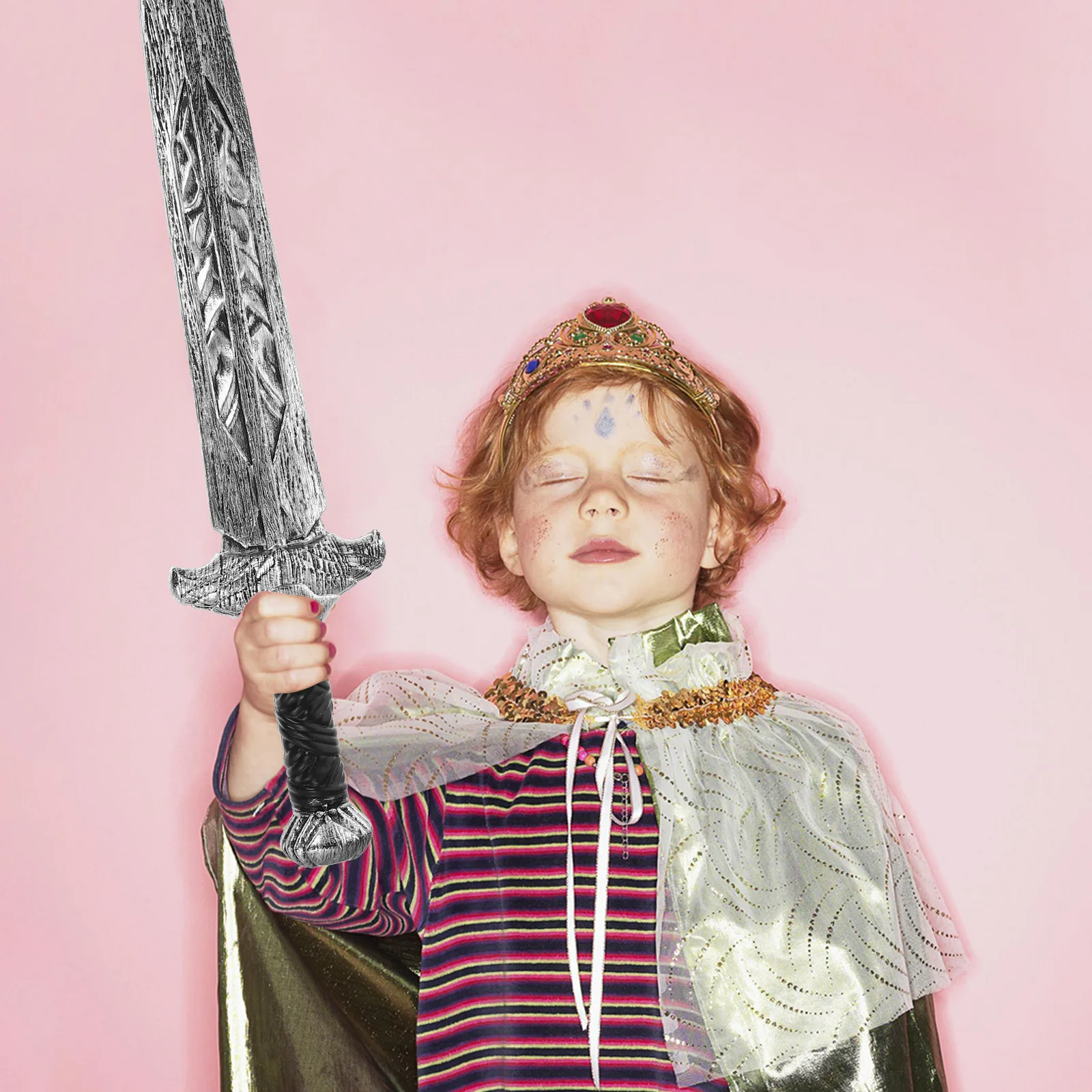 

Simulated Roman Sword Prop Wear-Resistant Plastic Sword For Halloween Party Cosplay Gathering Game Fancy Dress Adventure