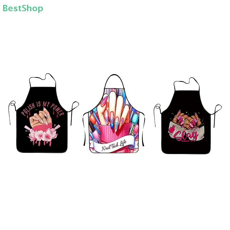 〔Victoria〕Nail Art Apron Unisex Kitchen Cooking Waterproof Apron