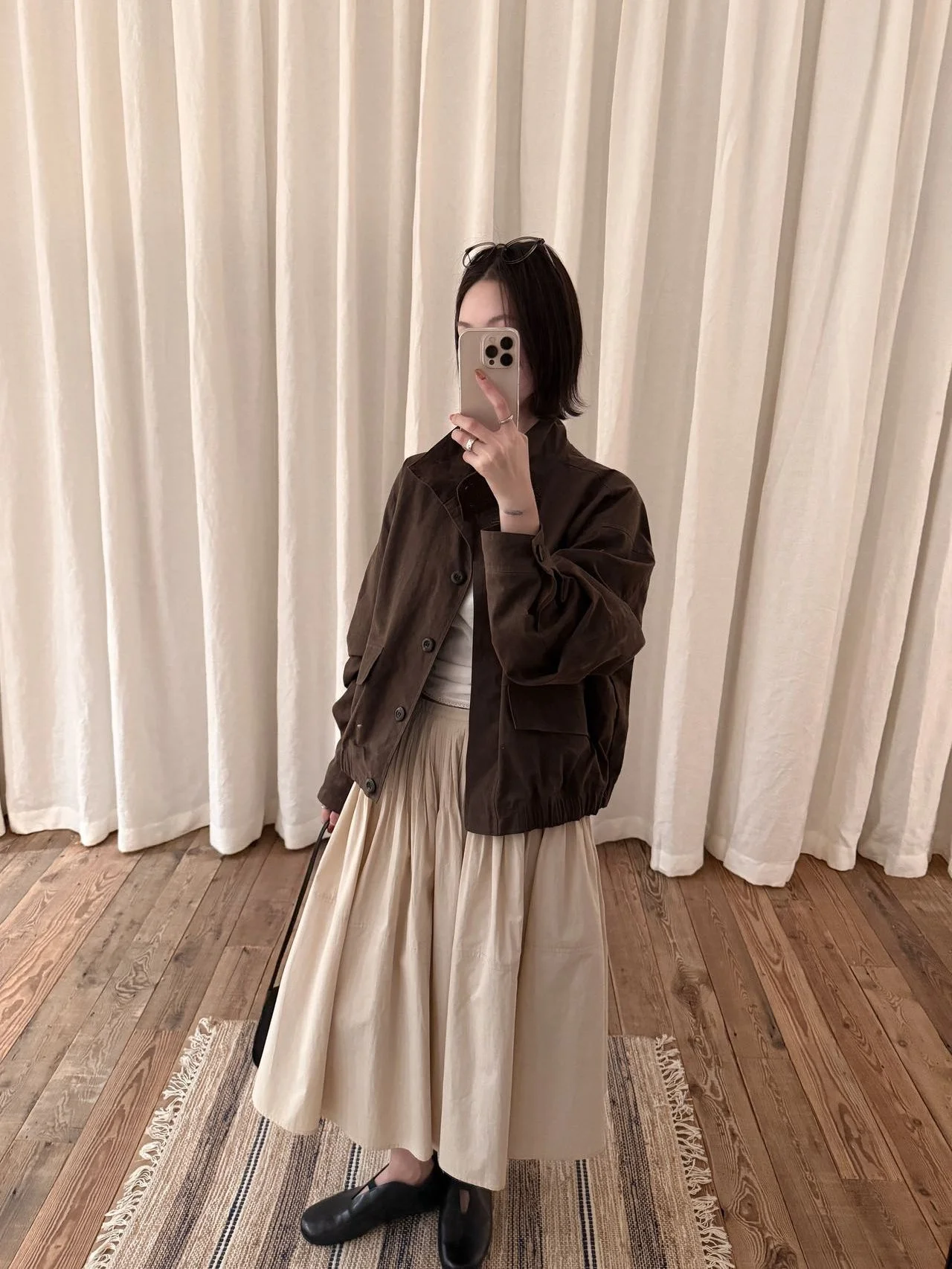 

High Quali ort Loose Fit Workwear Jaet Women's Stand Collar Button up Pure Color Spring 2026 Commute Sle K263