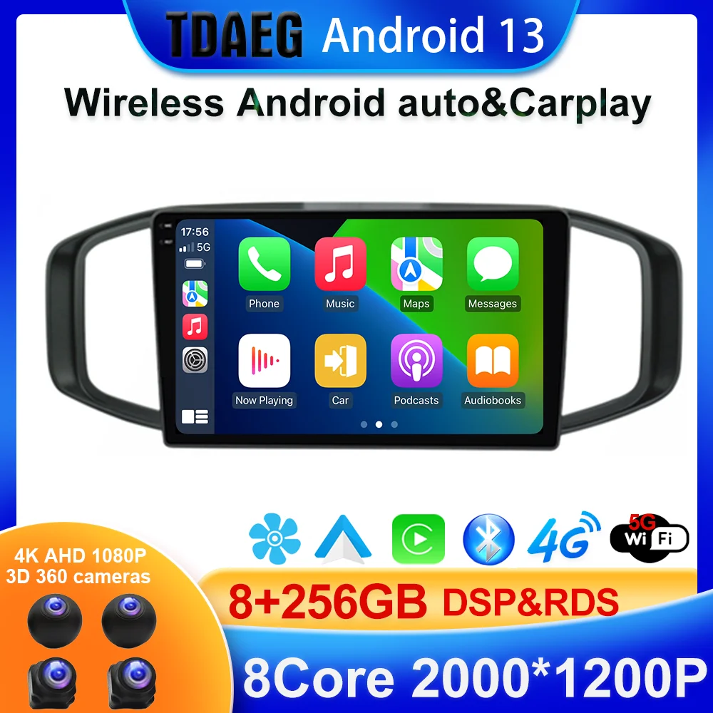 256G Android 13 Carplay DSP Car Radio For Morris Garages MG3 2017 2018 2019 Multimedia Video Player GPS Navigation Head Unit