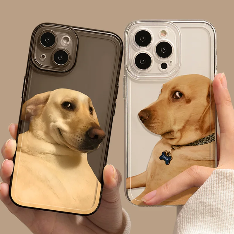 Beauty Pet Dog Cat Transparent TPU Soft Phone Case for IPhone 15 14 Plus 13Pro 12 11 Pro Max X XS XR 7 8 Plus Shell Animal Cover