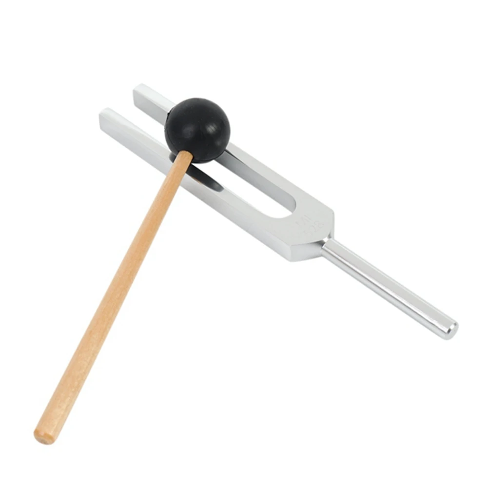 Kit de diapason avec marteau pour la guérison, outil de vibration sonore, 128Hz, 256Hz, 512Hz, 1024Hz, 2048Hz, 4096Hz, 6 pièces/ensemble