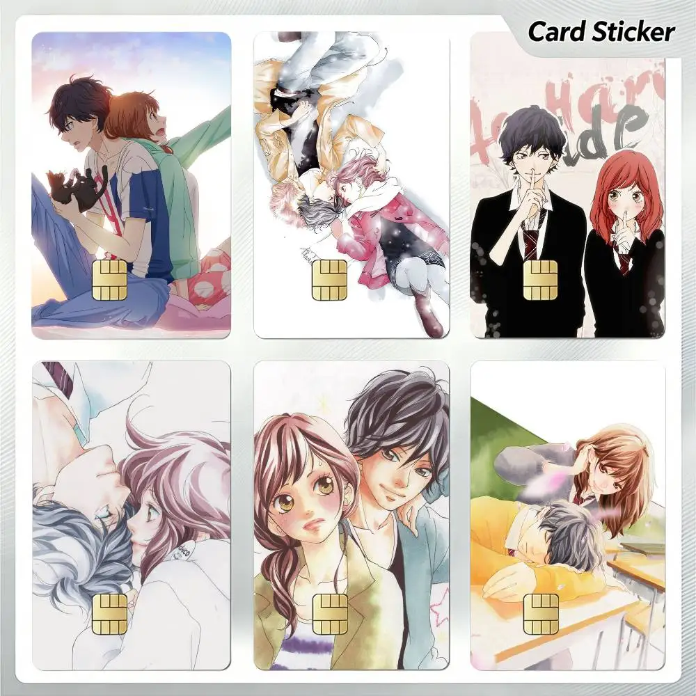 Anime A-Ao Haru Ride Sticker Decoration Creative Bank Card Bus Metro Waterproof Sticker