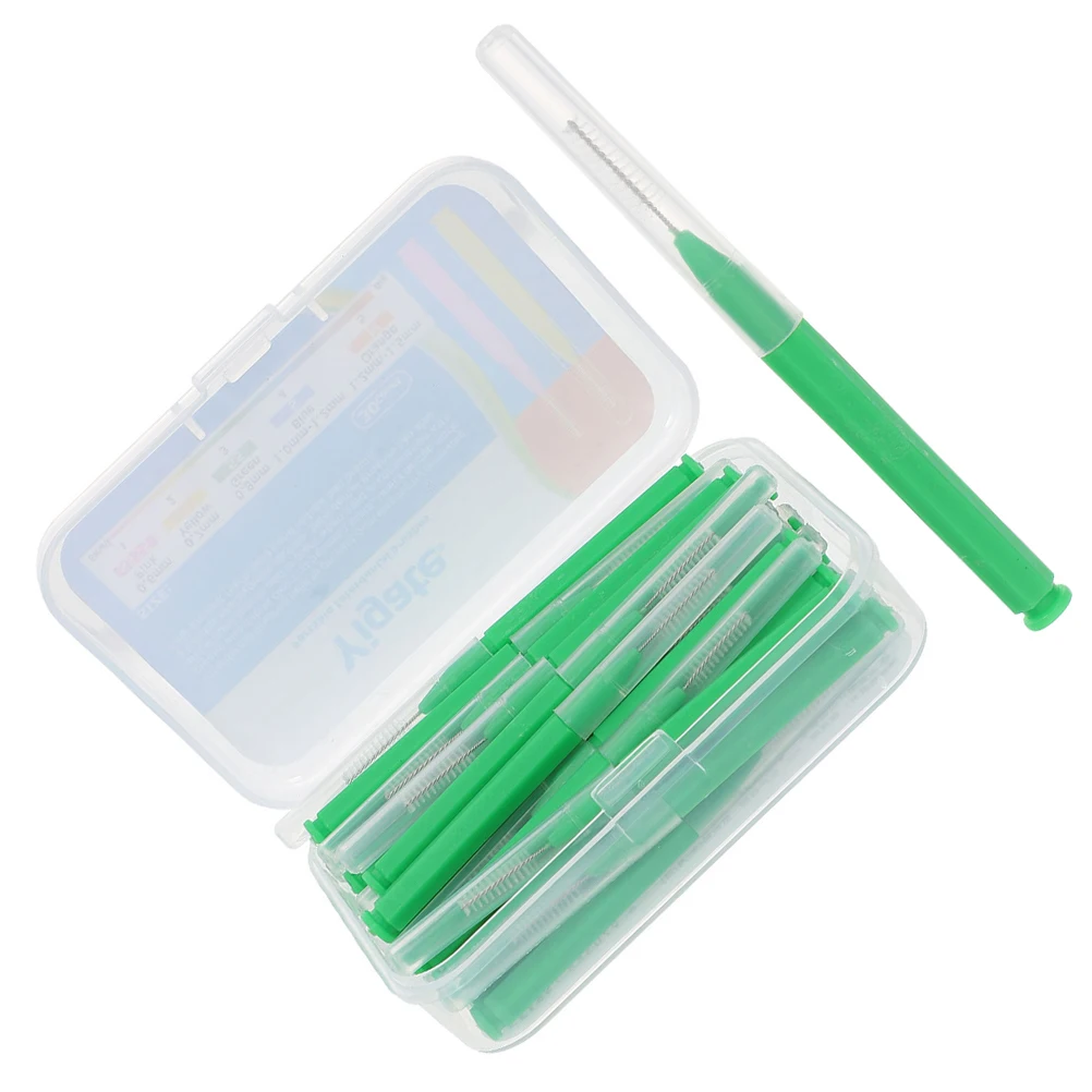 30 Uds cepillo Interdental de dientes palillos de dientes palo de limpieza portátil al cuidado palillos de hilo dental uso doméstico de viaje
