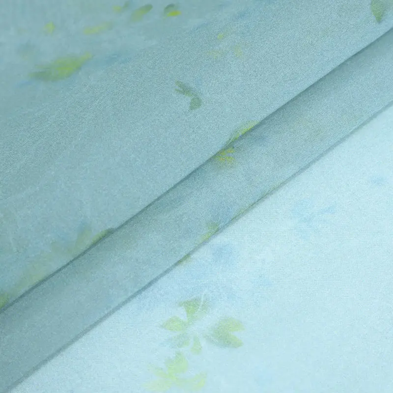 High Quality Multi-Pattern Silk Organza Silkworm Silk Fabric Profile Clothing and Dress Designer Cloth