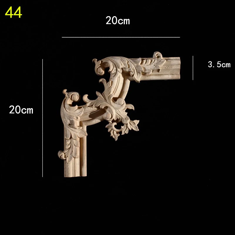 النمط الأوروبي الخشب زين حائط الخلفية الديكور الأزهار الخشب الشارات للجدار العتيقة Onlays القوالب عناصر ديكور المنزل