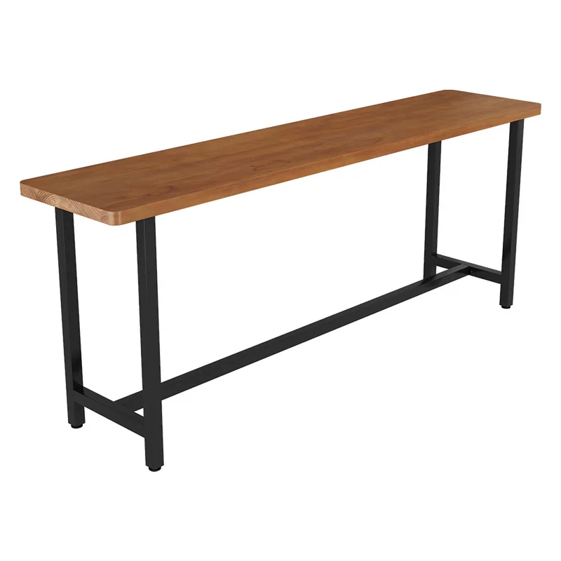 

Solid wood industrial style restaurant cafe bar table wrought iron leisure bar high table chairs bar table