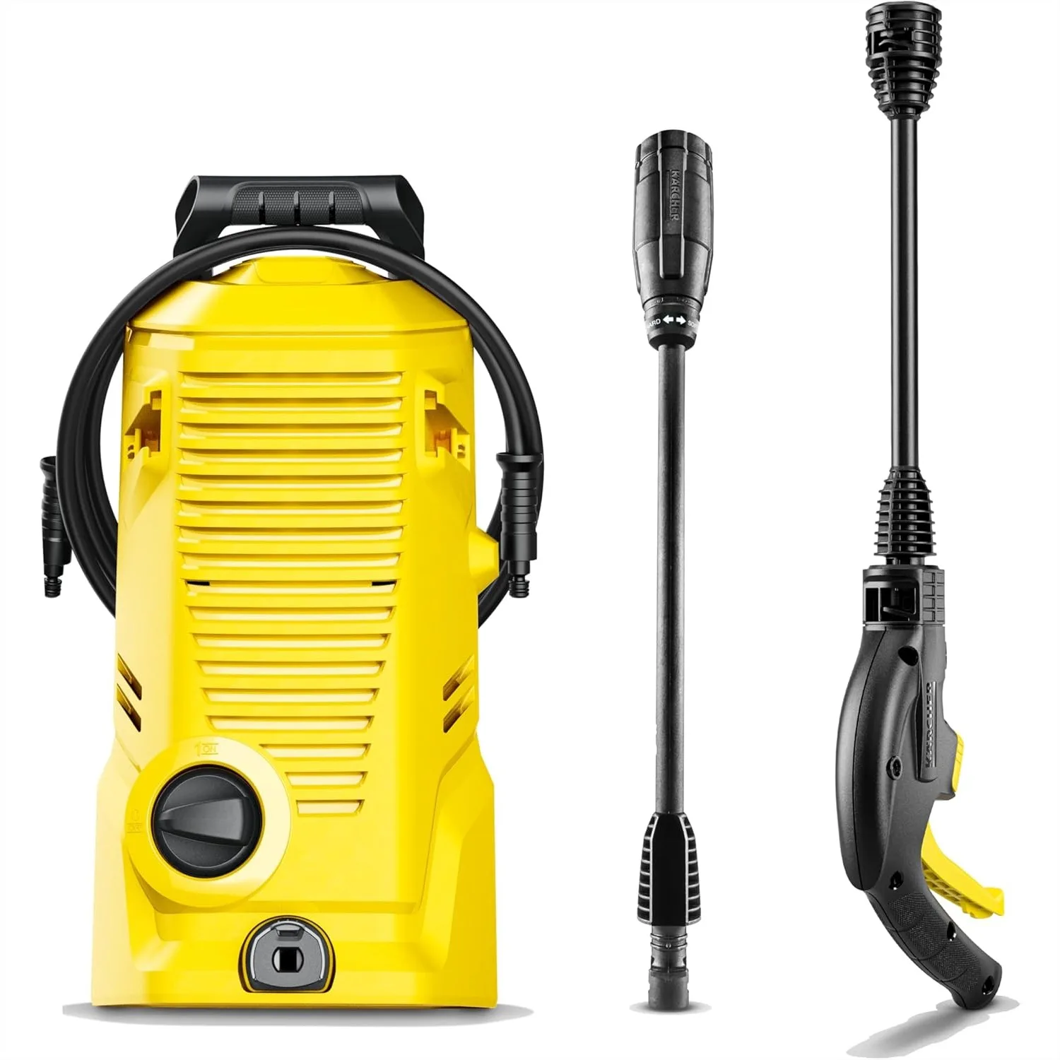 

Pressure Washer 1700 PSI 1.45 GPM with Trigger Spray Gun & Vario Power Spray Wand for Cars, Bikes, Deck, Driveways
