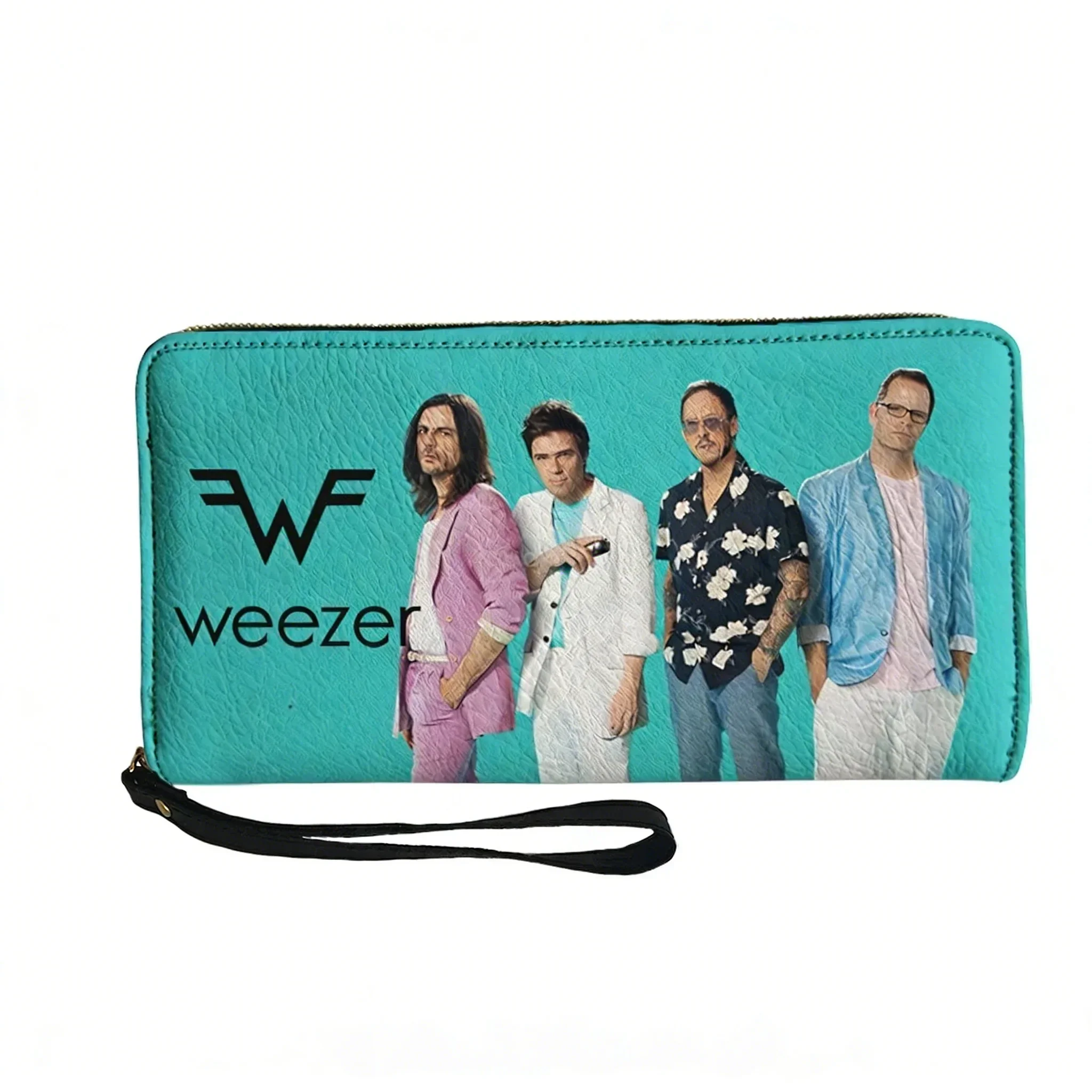 

Кошелек-портмоне Weezer Rock Band на молнии с двойным принтом, портативный, подарочная сумка