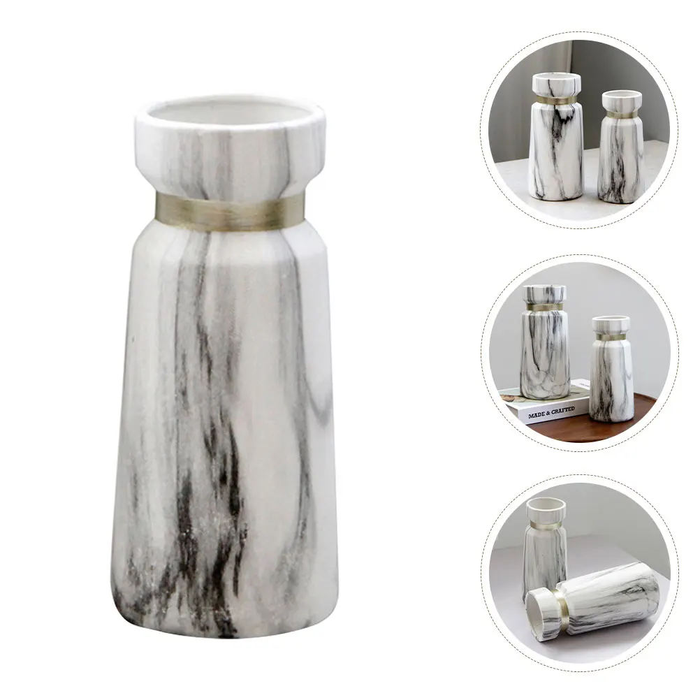 

Ceramic Vase Marbling Pattern Flowerpot Beauty Minimalist Adornment Perfect Decoration Home Office Use