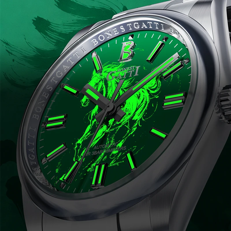 

Мужские механические часы с сапфировым стеклом и люминесцентным циферблатом, из нержавеющей стали, класса люкс, от ведущего бренда, для бизнеса, высокое качество, 2026