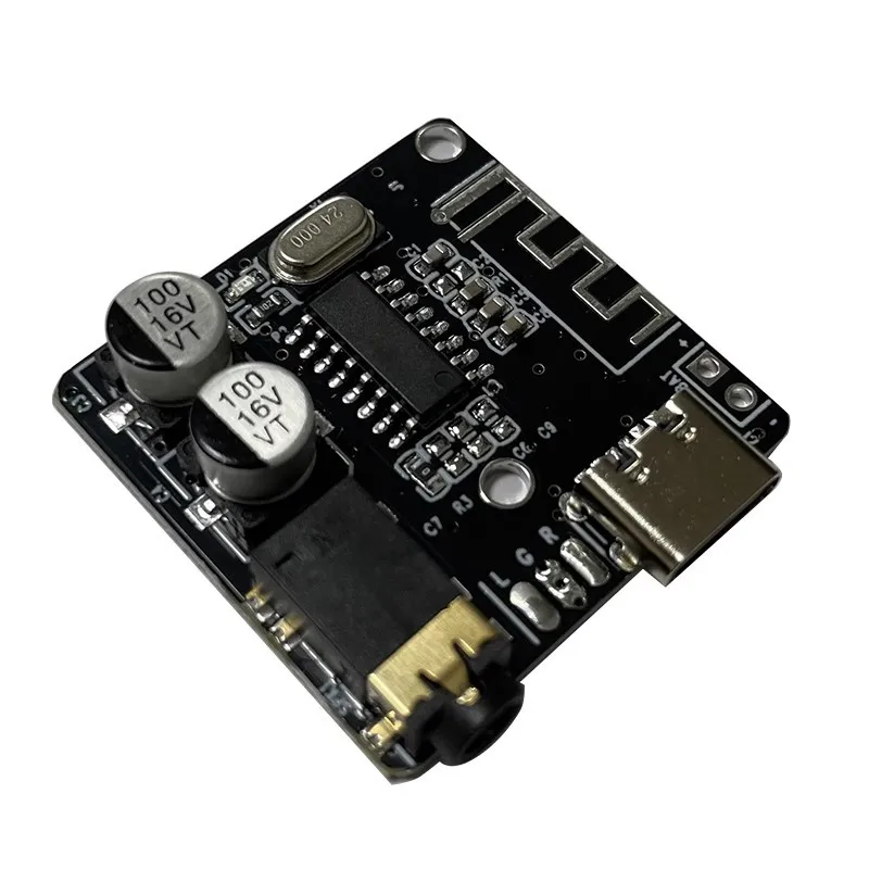 3pcs DIY Bluetooth 5.0 Audio Receiver Module Type C MP3 Decoder Board for Car Speaker Stereo Sound System