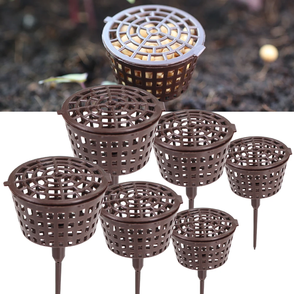 10/50PCS Fertilizer Baskets with Lid Reusable Portable Safe Non-Toxic for Bonsai Plant Flower Orchid Small Nursery Container Pot