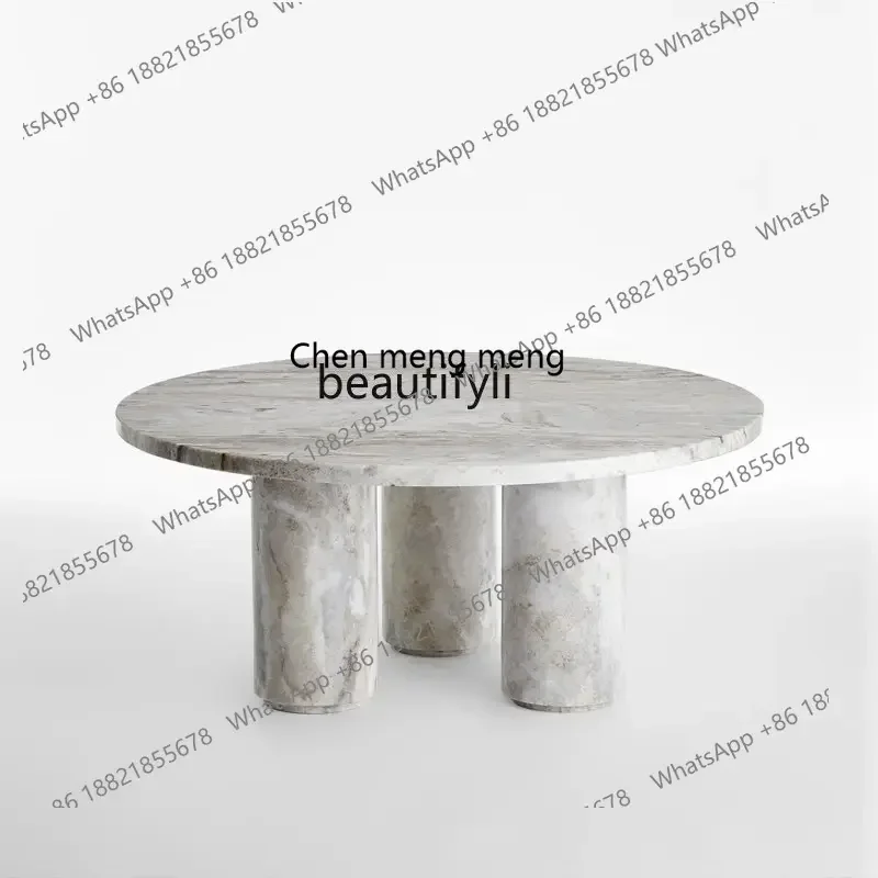 

R1 round Marble Coffee Table Designer Model Model Room Living Room Creative Sofa Coffee Table
