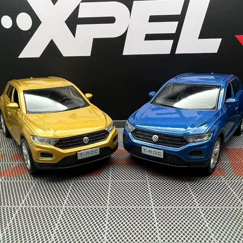 1:36 Volkswagen T-ROC Alloy Car Model Diecast & Toy Vehicles Metal Car Model Simulation Pull Back Collection Childrens Toy F344