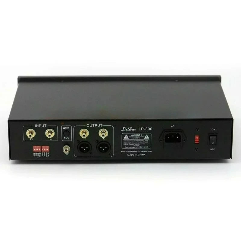 MM/MC dual-purpose vinyl phono amplifier LP300 has strong resolving power and rich details. gain: MM 240 times, MC 2000 times