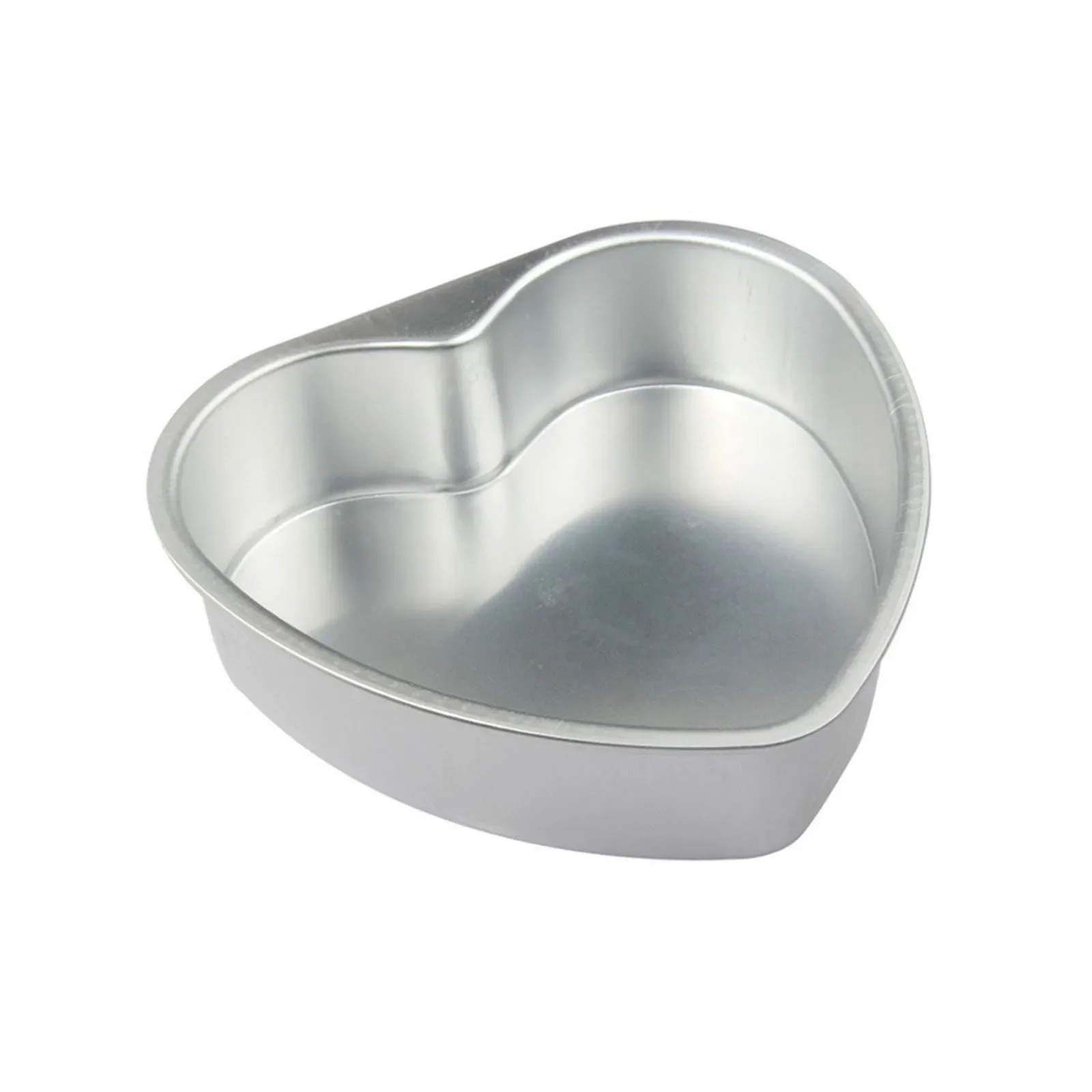 Reusable Heart Shape Aluminum Cake Pan With Removable Bottom For Baking Chocolate Or Cake In Oven Or Microwave