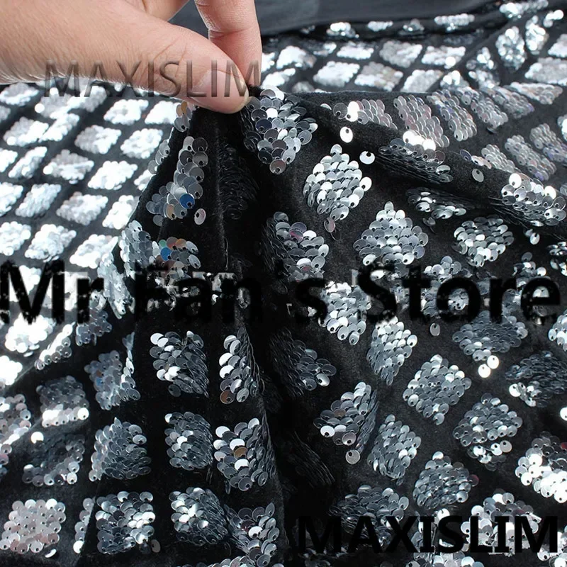 DIY Glitter kumaş yüksek kalite 5MM elmas pazen pullu kumaş önemli fırsat çanta elbise moda pul kumaş geniş: 125CM