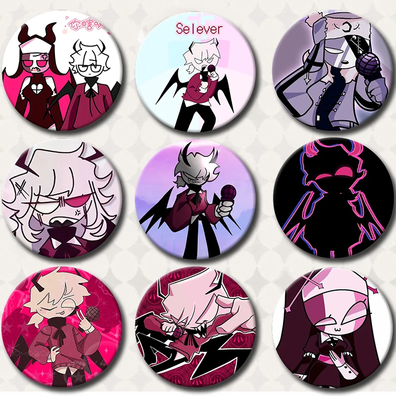 Pin de botón de anime FNF Selever, Friday Night Funkin, Meme divertido de Selever, Broche de dibujos animados Sarvente, Insignia, Decoración para bolso, Coleccionable para gamers