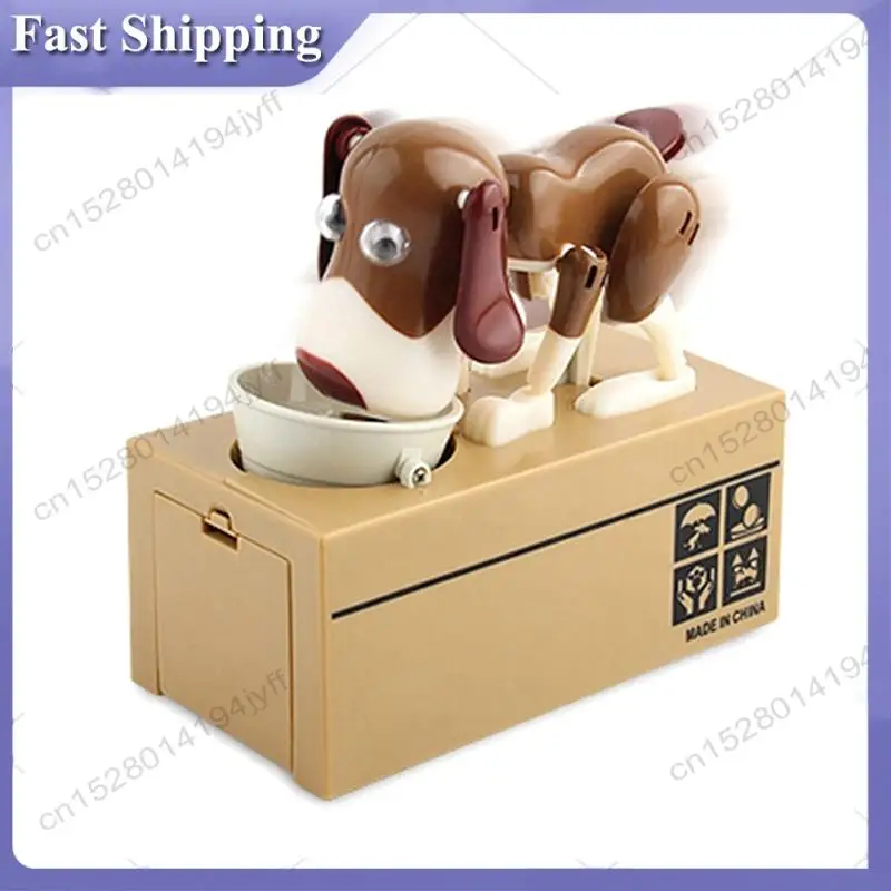 -ABDH Cute Dog Coin Piggy Bank-An Ideal Christmasgift For Children, Encouraging Saving With Interesting Mechanical Exercise