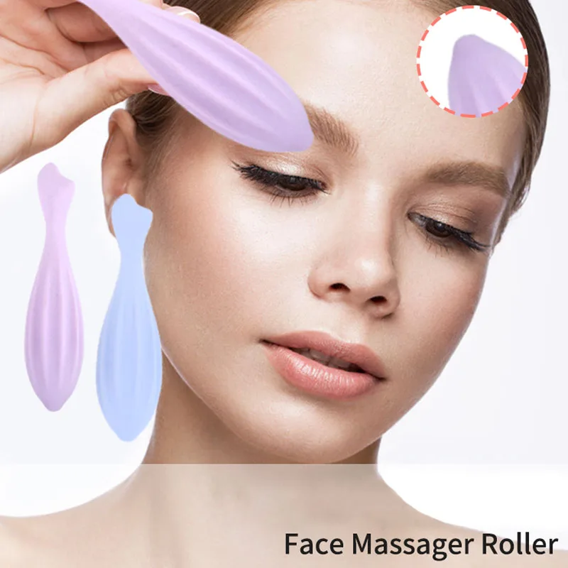 Alwafore Face Roller for Face and Eye Face Beauty Roller Tools Gua Sha Face Massage Silicone Face Roller Beauty Skin Care Tool