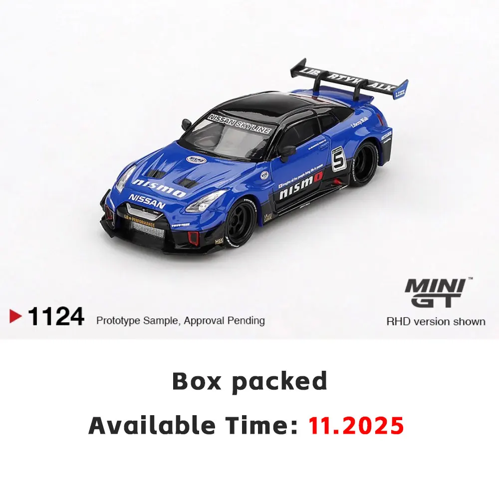 PreSale MINIGT 1/64 Diecast نموذج سيارة نيسان 35GT-RR Ver.2 نفطة التعبئة والتغليف مجموعة نماذج عالية الأداء #5