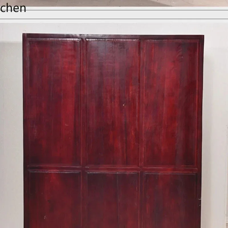 b11-7.2 Solid Wood Three-Door Chinese Antique-Style Bookcase  Bookshelf Combination Southern Wood Ming-Qing  Cabinet