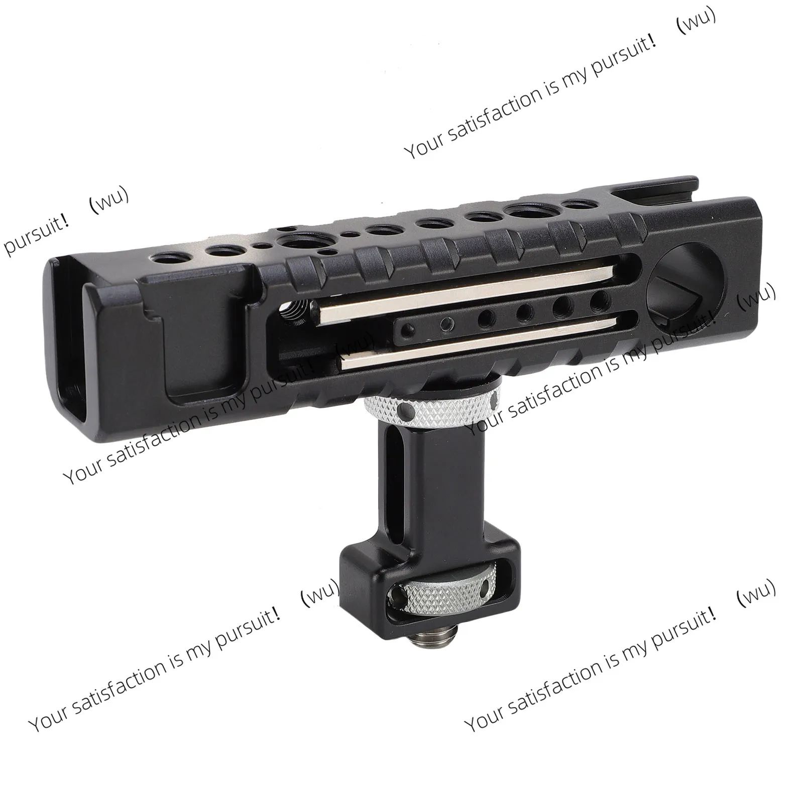 Camera Cage Grip Aluminum Alloy Cold Shoe Mount Sturdy Camera Cage Top Handle 3/8in Locating Screw Lightweight for Photography