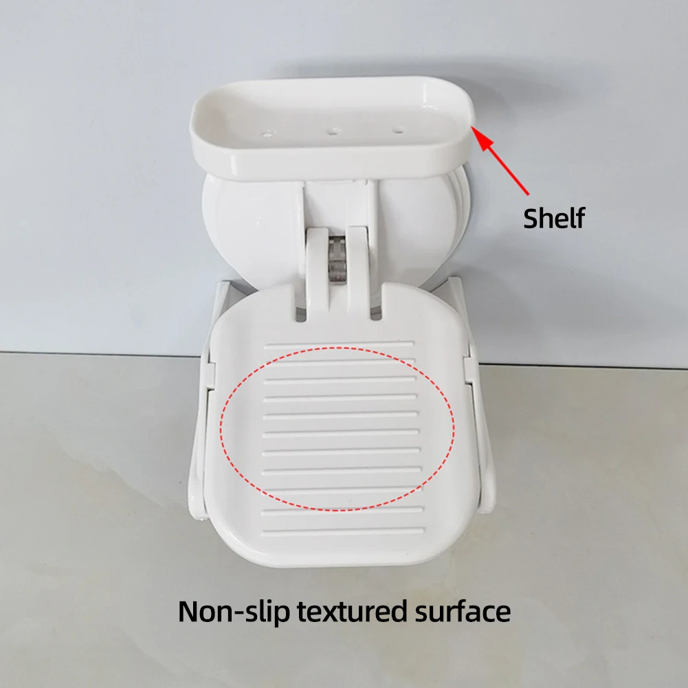 Shaving Leg Step Powerful Suction Cup Pedicure Foot Rest Non Slip Shower Foot Stool with Storage Rack for Home Hotel Bathroom