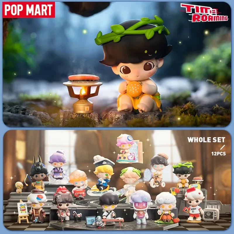 Pop Mart Dimoo Time Roaming Series Blind Box Guess Bag Mystery Box Toys Doll Cute Anime Figure Desktop Ornaments Collection