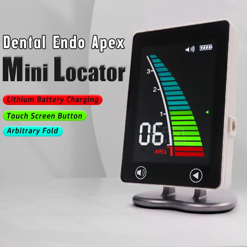 

Mini Apex Locator LCD Display Screen Endodontic Measurement Portable Tools Li-lion Battery Rechargeable Root Canal Instruments