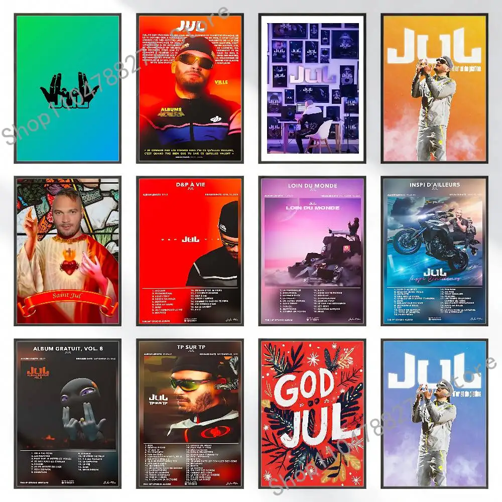 JUL Rapper Poster High Quality Wall Art for Home Office Bedroom Living Room Hallway Bar Perfect Gift