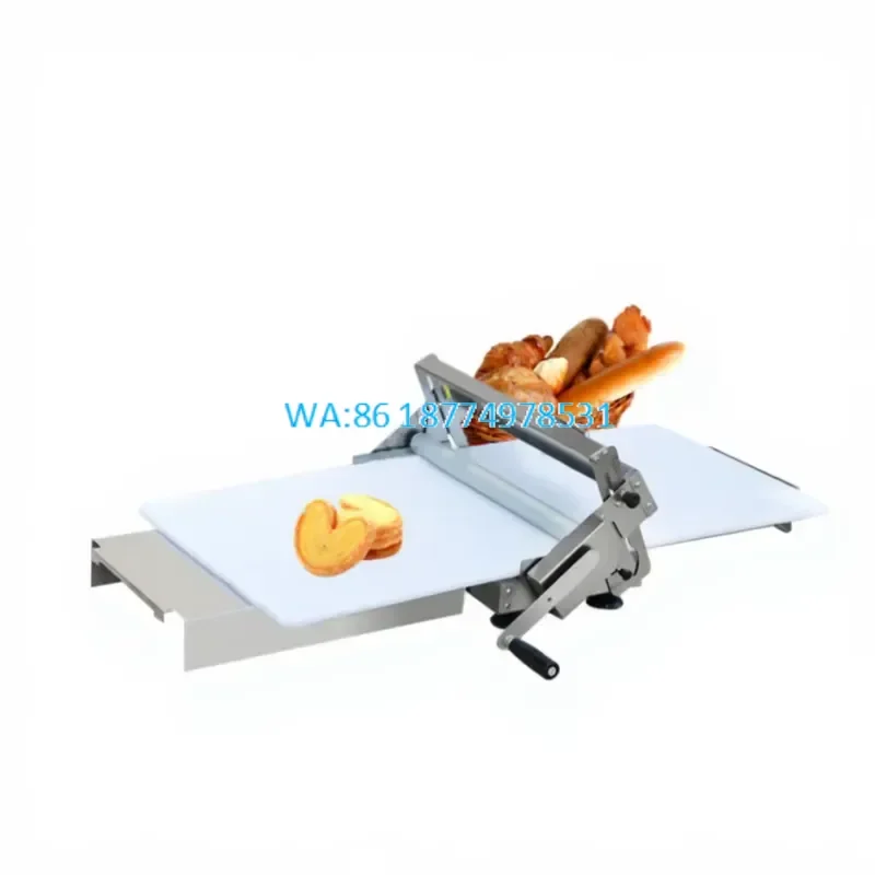 Wmwmnu for SPJ-ZD400 Table Top Manual Dough Sheeter Bakery Fondant Cake Pastry Pizza Bread Samosas Pressing Thickness