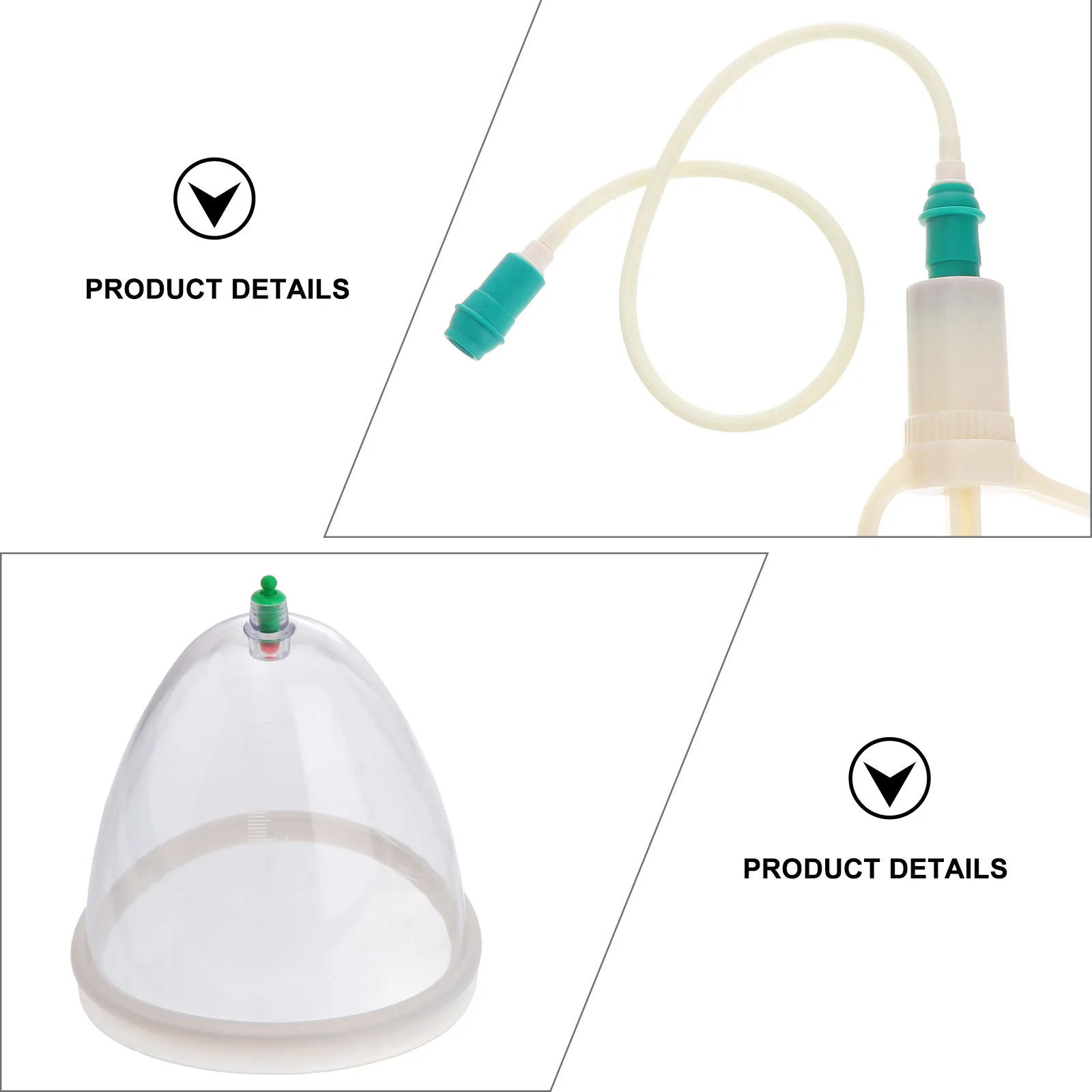 

1 Set Vacuum Cupping Kit Large Massage Cups For Back Shoulder Neck Pain Relief Body Cupping Device Negative Pressure Therapy