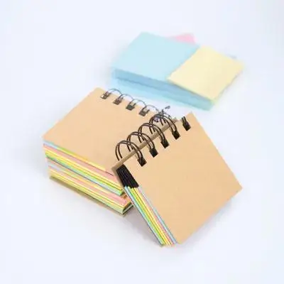 

3pcs Coil Note Paper Smooth Surface Portable Office Writing Daily Planning Vocabulary School Flashcards Rings