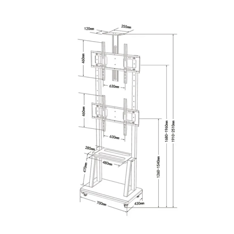 electric cable hanger projector floor stand rotating laptop stand wall mounted tv cart console television 65 inch tv stand