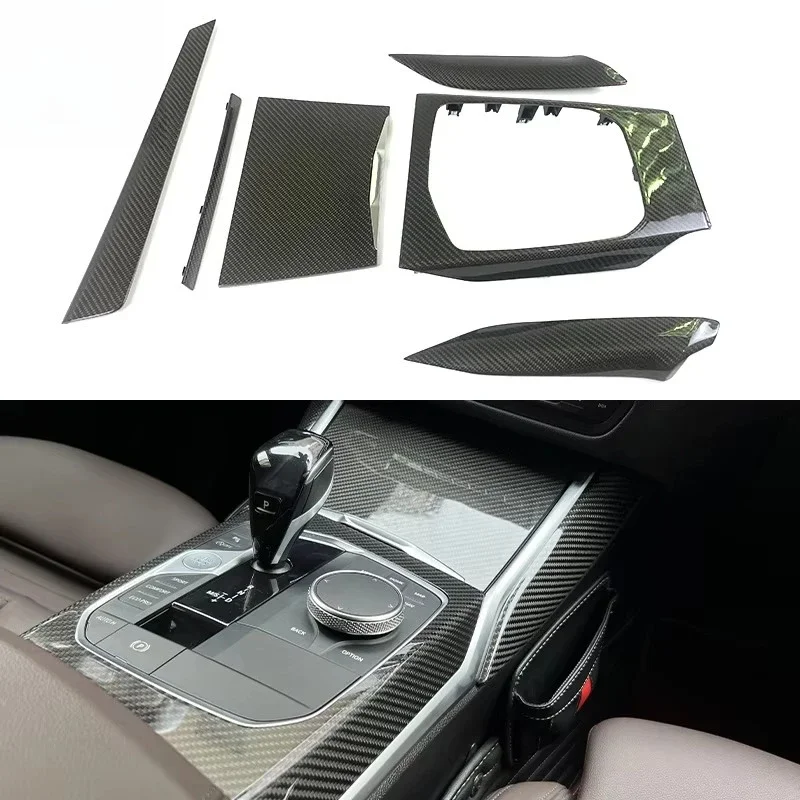For G20 G21 G81 G80 M3 M340i Internal Carbon Fiber Instrument Panel Center Console Shift Lever 2019 2021 2022 2023