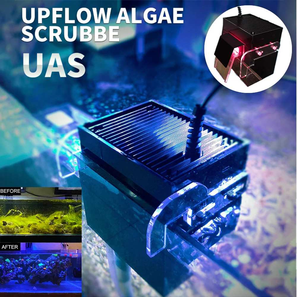 UAS External Algae Box Marine Balance Water Quality By Controlling Algae Growth Mute Filter for Bedroom