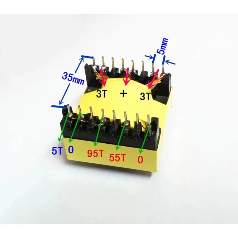 EC42-15 Pure Copper Push-pull Inverter High Frequency Transformer Dual 12V Variable 0-220V-380V 18V