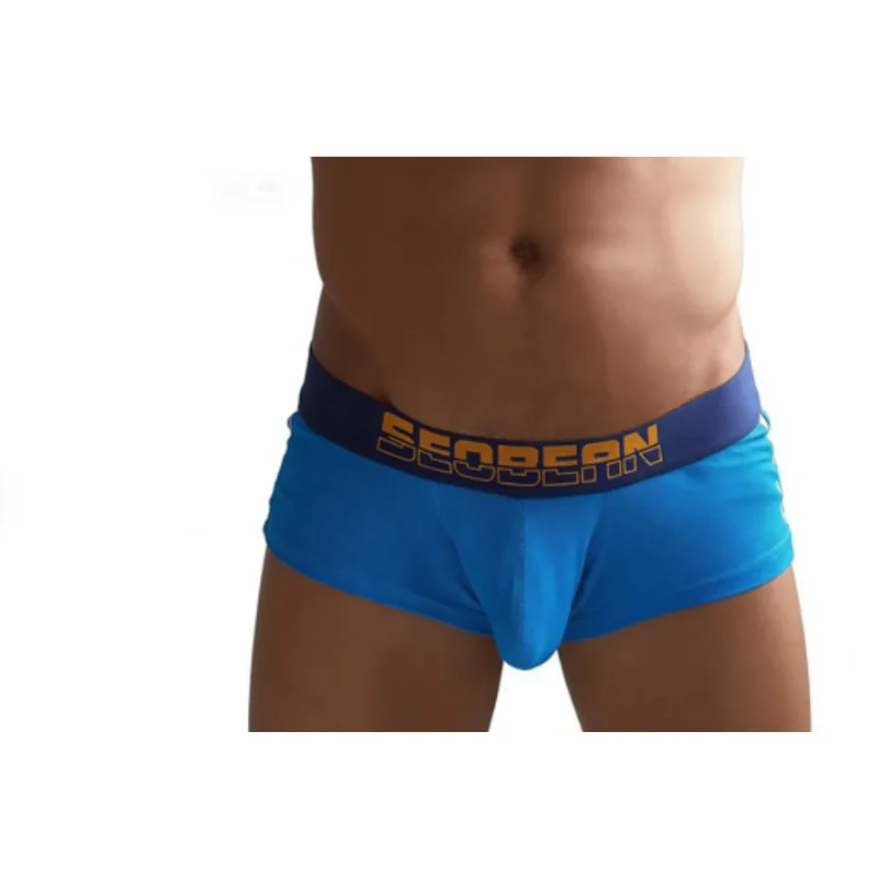 

Cotton Bulge Boxy Underwear for Men Sexy Low Waist U Convex Pouch Sports Boxer Shorts Comfort Sweat Absorption Breathable Trunks