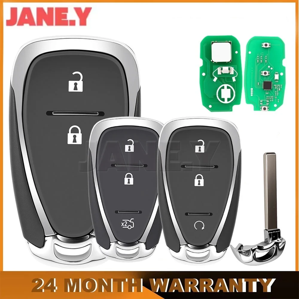 

JANE.Y - 4A Chip 433MHz Locked Car Remote Key For Chevrolet Orlando JM Trax Tracker Keyless Go 2/3Button Proximity Smart Key