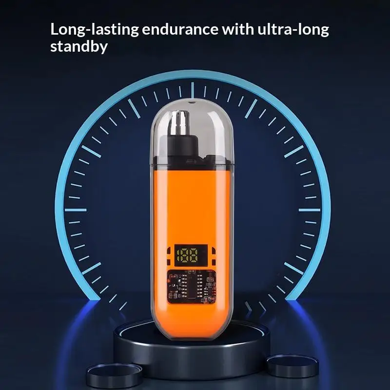 Washable USB Rechargeable Nose And Ear Hair Trimmer For Men Mini Portable Electric Clipper Quick Charging Low Noise Compact
