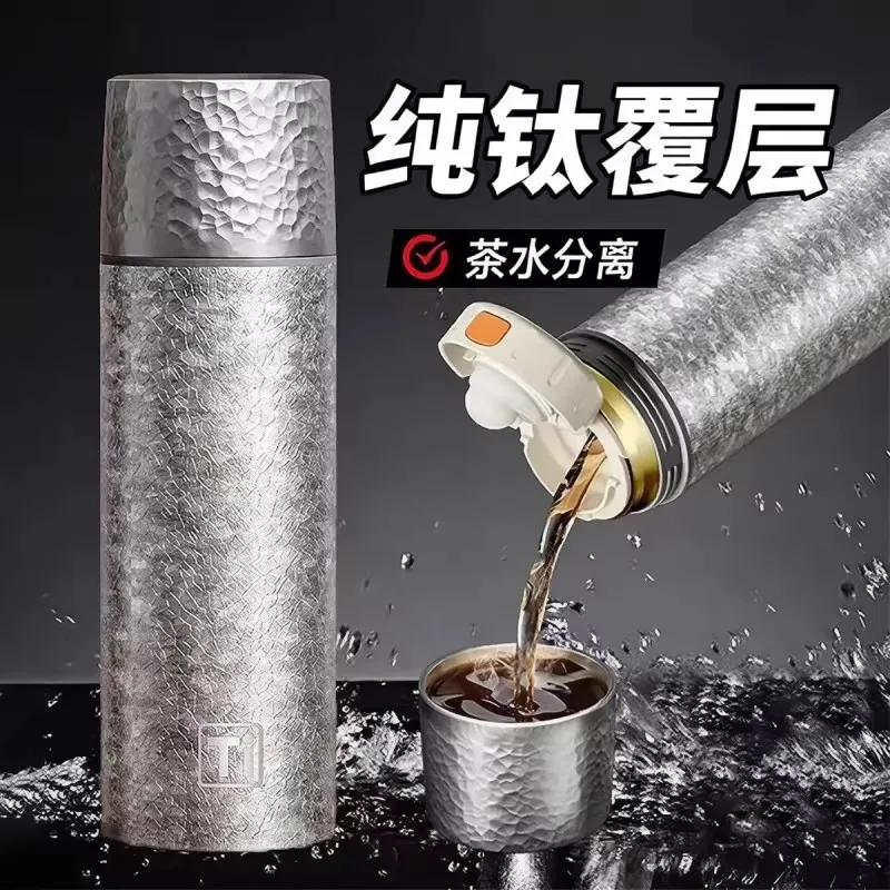 

450ML Water Bottle Vacuum Insulated Double Wall Insulated Bottle Flask with Lid Cup For Outdoor Climbing Running Tea Coffee