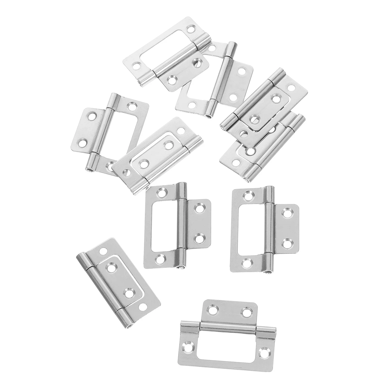 

10Pcs Heavy Duty Iron Cabinet Door Hinges Smooth Rotation Bearing Mute Wardrobe Rv Furniture Hardware