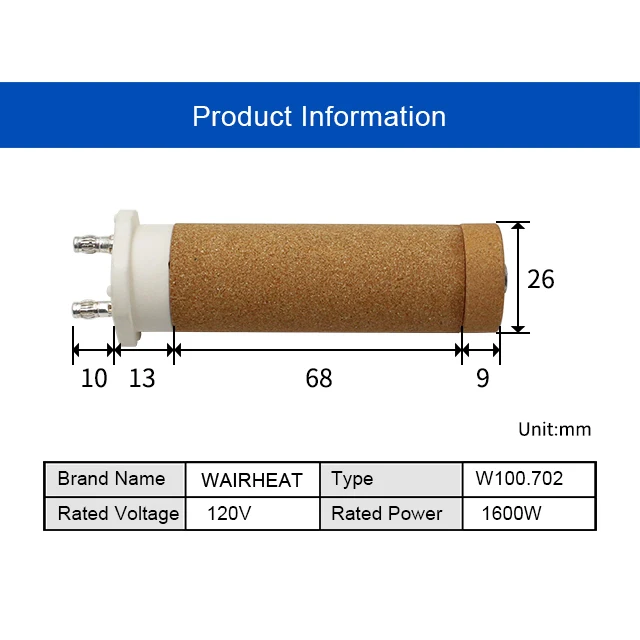 Type33 Ceramic Heating element  100.689 230V 1550W  for DIODE S Hot Air G- DIODE PID Welding G-