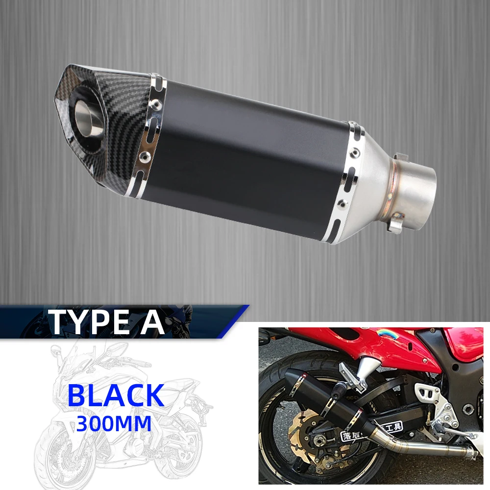 Inlet 51mm Motorcycle Exhaust Pipe Muffler ak Motorbike Escape Moto DB Killer Universal for TMAX NMAX XMAX PCX MSX 125