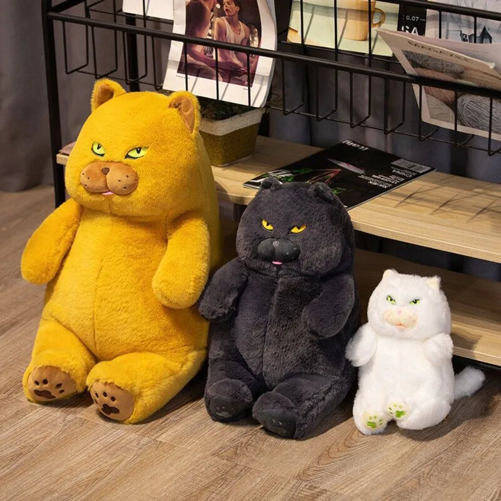 

Мягкие игрушки, пушистая британская короткошерстная кошка, плюшевая мягкая милая плюшевая кукла с котом, кавайная мультяшная кошка, мягкая игрушка, домашний декор