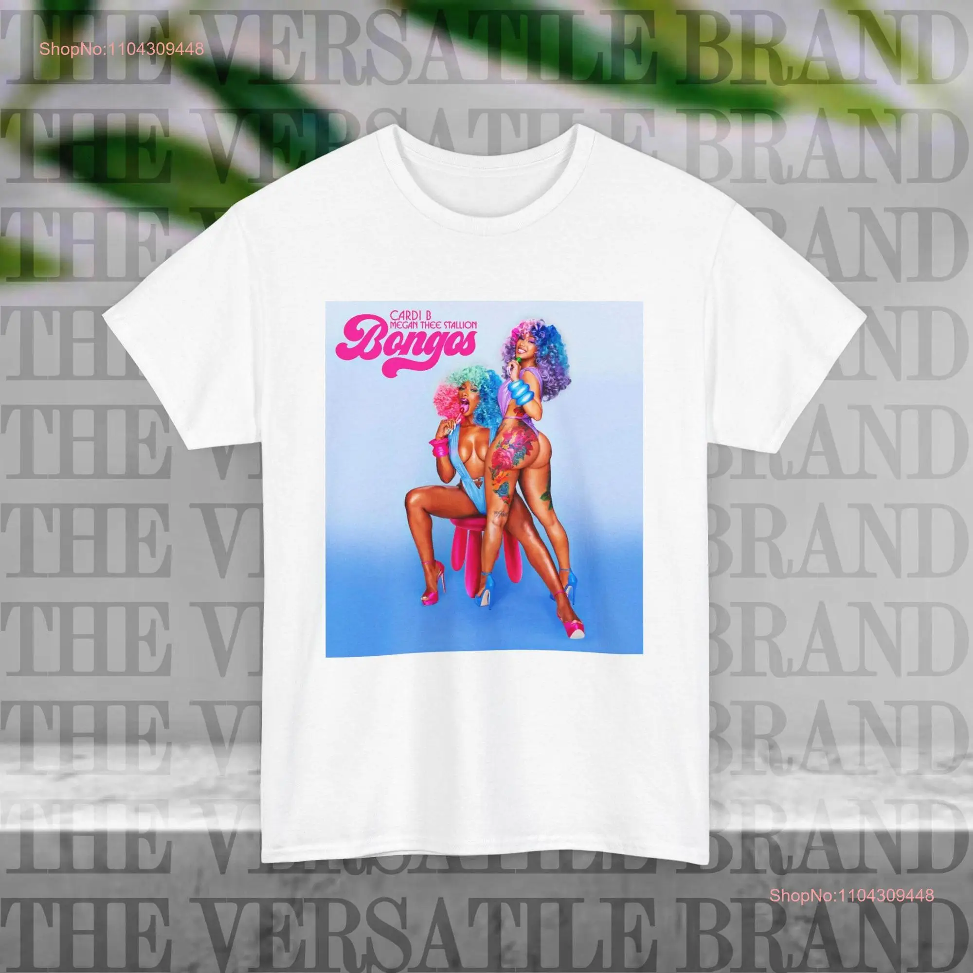 Cardi B Megan The Stallion Bongos T shirt long or short sleeves