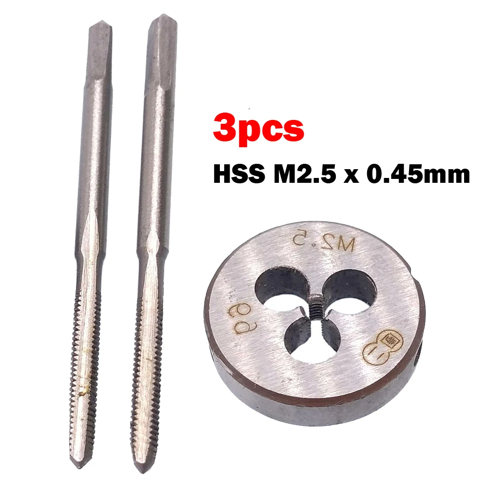 Tap Die Taper And Tap 38mm Tap Accessories High Quality High Steel M2.5 X 0.45mm Metric Thread Right Hand Tap Die